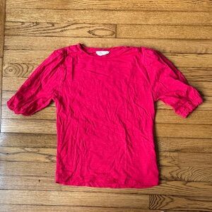 Hot pink cotton top